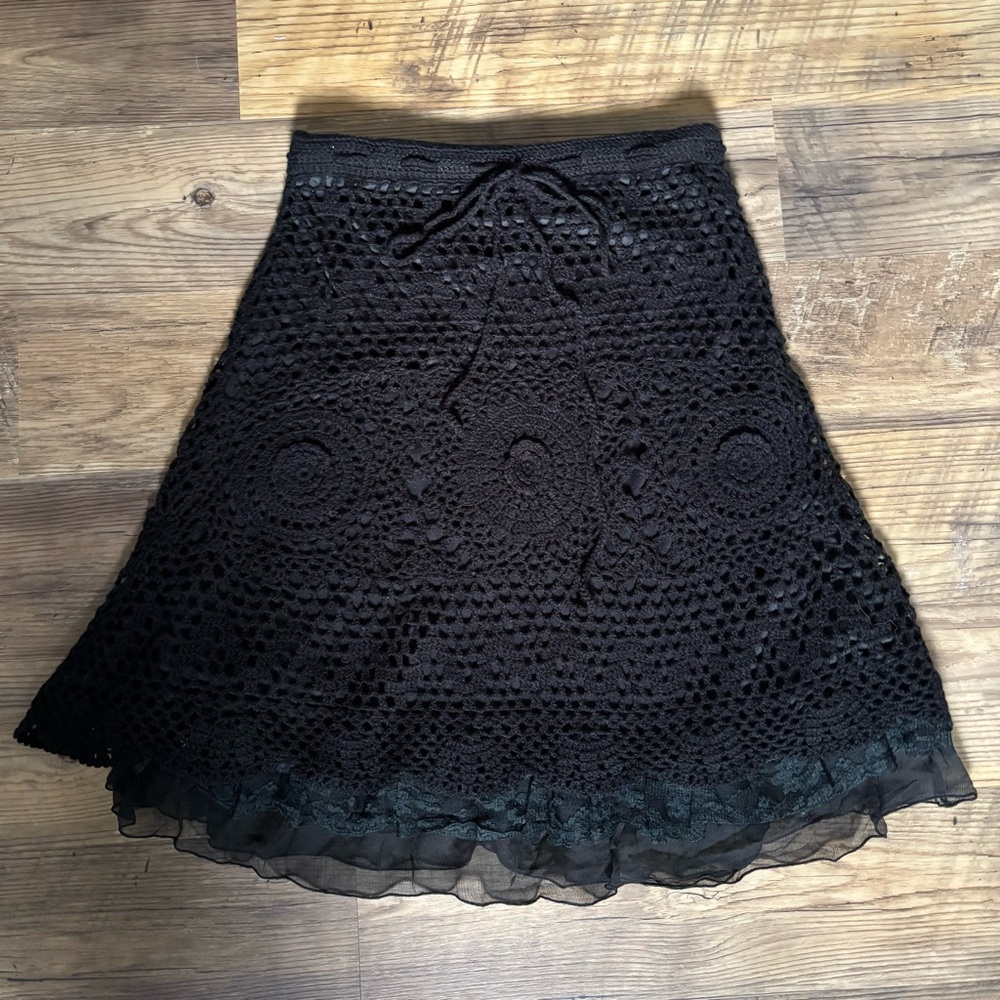 Y2K Crochet Skirt